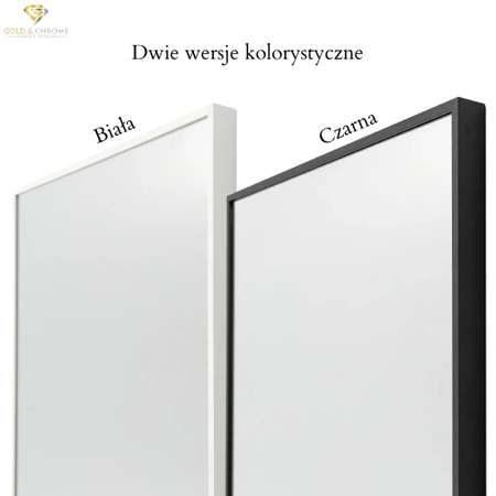 Rectangular mirror in a black frame 65x45cm