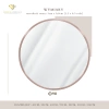 Round mirror in a pink frame 90cm